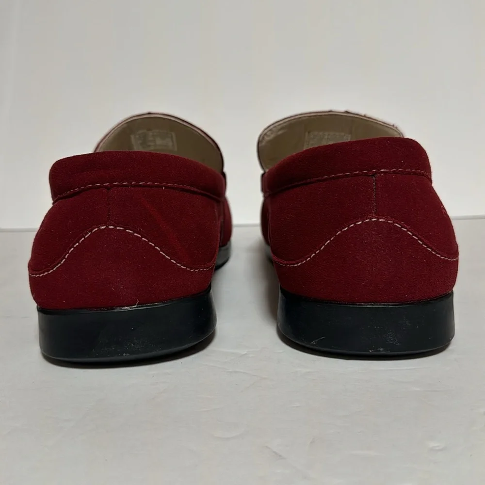 VLADO LUXURY ELITE Men’s Vegan Suede Loafer Burgundy - Picture 3 of 7